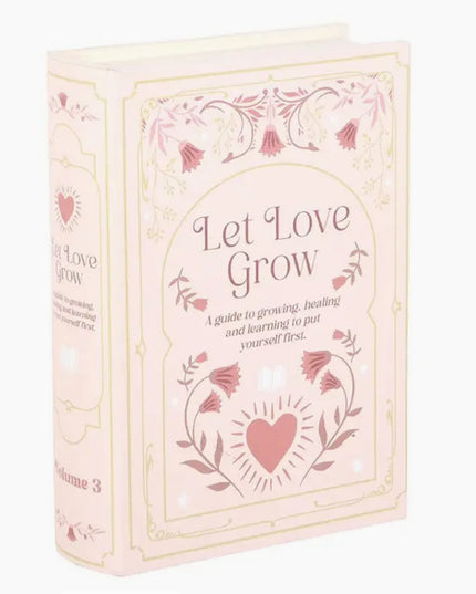 Pink Book Shaped Storage Box