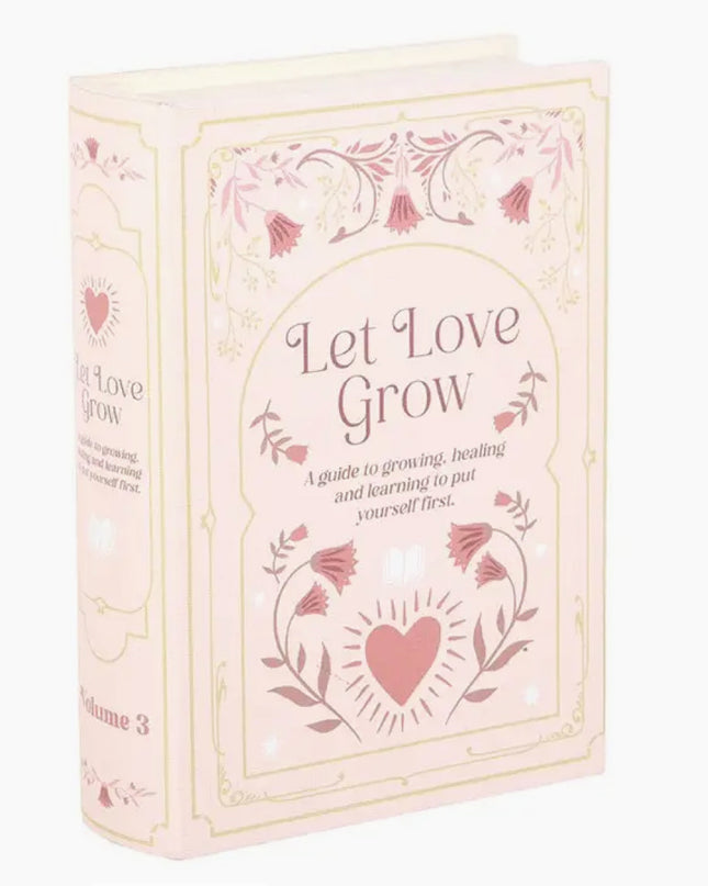 Pink Book Shaped Storage Box