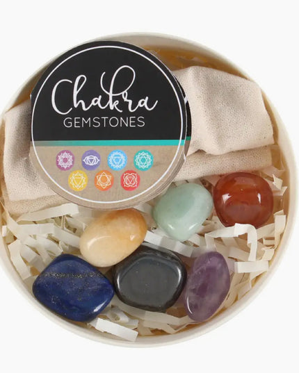 Chakra Gemstone Crystal Healing Gift Set