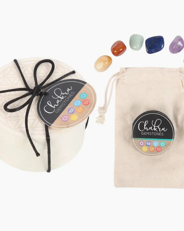 Chakra Gemstone Crystal Healing Gift Set
