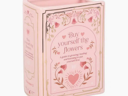 Pink Book Shaped Vase