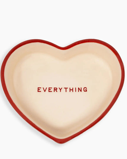 Ceramic Heart Trinket Box