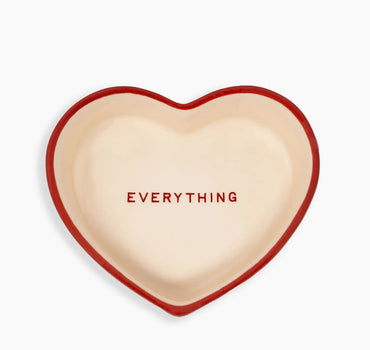 Ceramic Heart Trinket Box