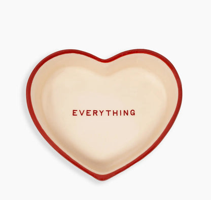 Ceramic Heart Trinket Box