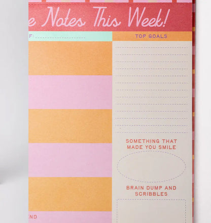 Week To Week Desk Planner