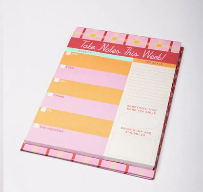 Week To Week Desk Planner