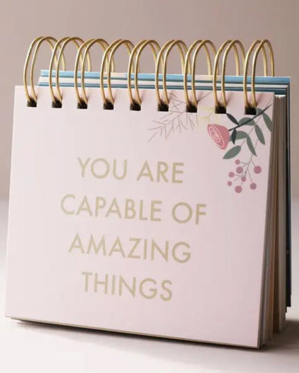 Floral Weekly Positivity Flip Chart