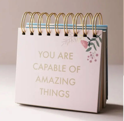 Floral Weekly Positivity Flip Chart