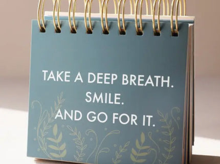 Wöchentlicher Positivitäts-Flipchart mit Blumenmotiv