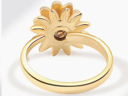 Daisy Flower Fidget Spinner Ring
