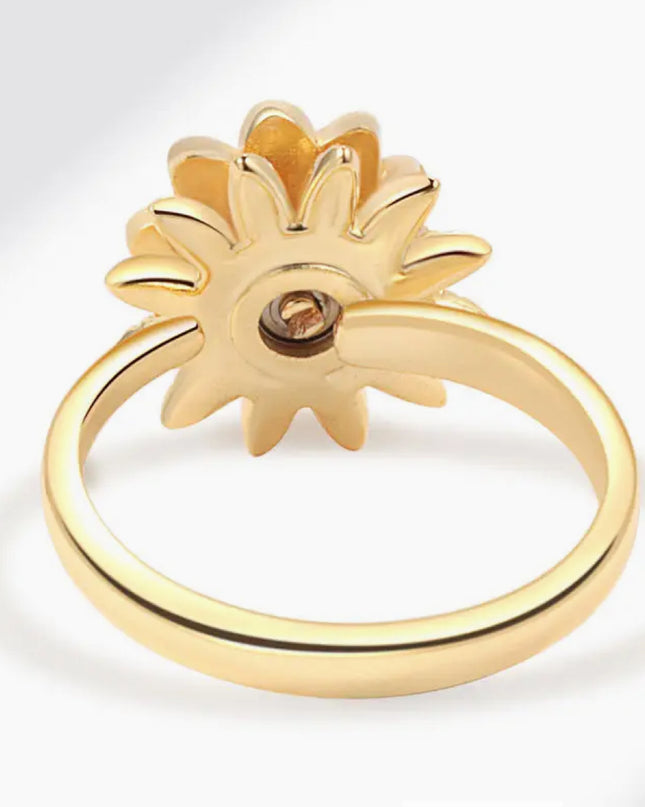 Daisy Flower Fidget Spinner Ring