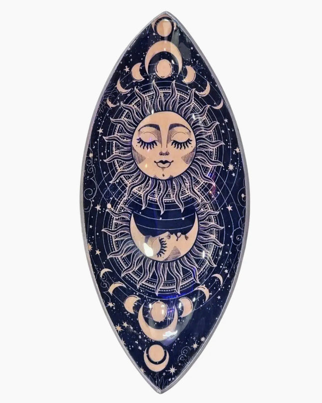 Enamel Incense Bowl - Aluminum - Pink Sun & Moon