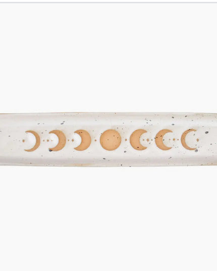 Moon Phase Ceramic Incense Tray