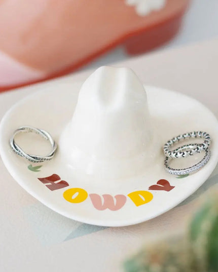 Howdy Cowboy Hat Trinket Dish