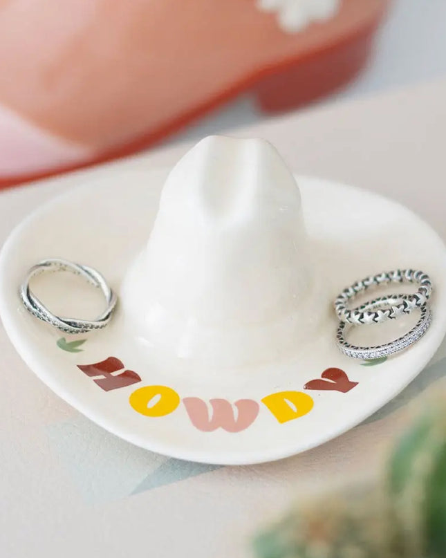 Howdy Cowboy Hat Trinket Dish