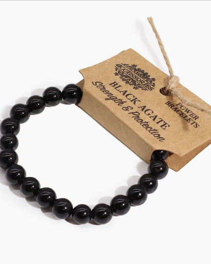 Power Bracelet - Black Agate