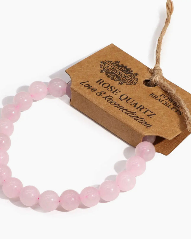 Power Bracelet - Rose Quartz