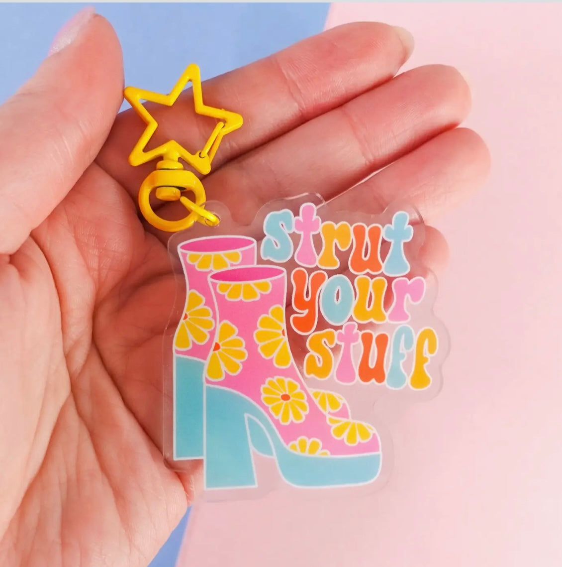 Strut Your Stuff Keyring Serenity healing gifts