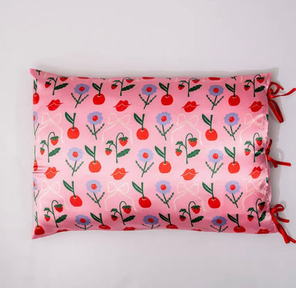 Pillow Case Set, Cherry Lips