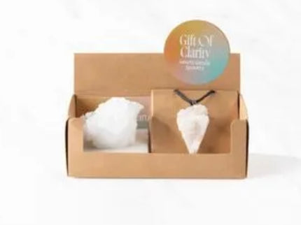 Geoden-Geschenkset – klarer Quarz