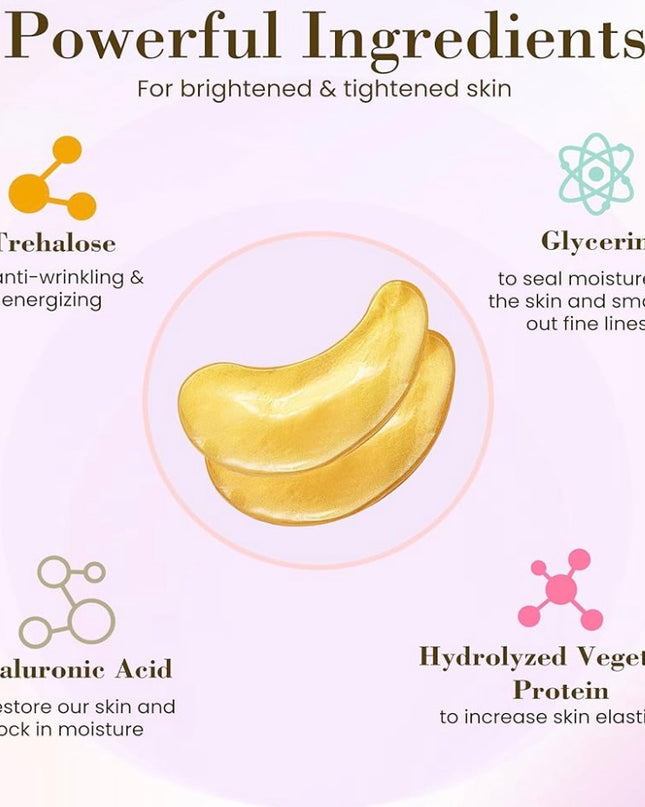 24k gold under eye mask