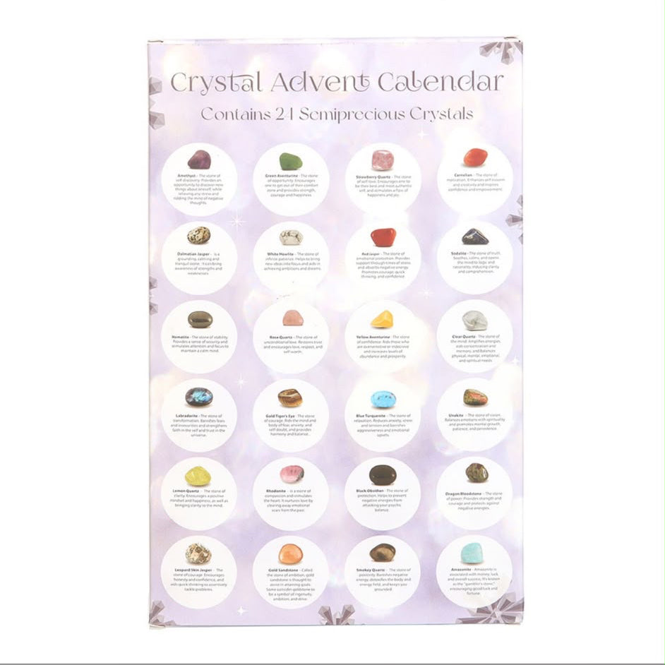 Crystal Advent Calendar Serenity healing gifts