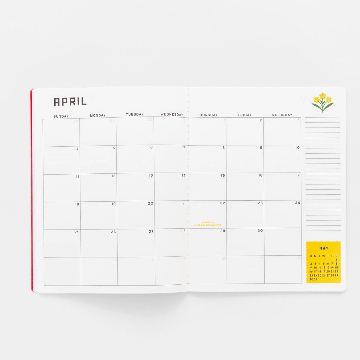 Scandinavian 12 Month Planner Serenity healing gifts