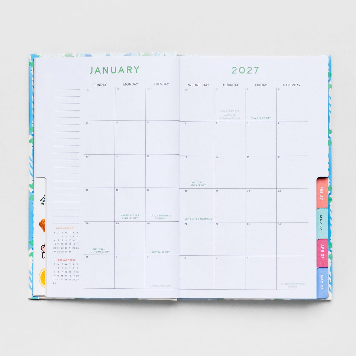 Blue Tiled Classic Planner Serenity healing gifts